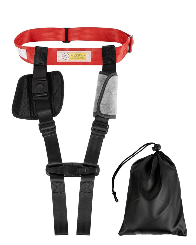 Duythy Airplane Harness for Toddlers with Soft Shoulder Pad Child Airplane Safety Travel Harness for Kids Baby Travel Essentials for Flying with Toddler Must Haves Toddler Plane Essentials - Image 1